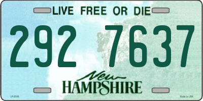 NH license plate 2927637