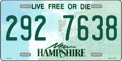 NH license plate 2927638