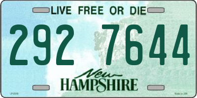 NH license plate 2927644