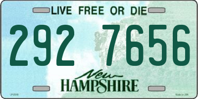 NH license plate 2927656