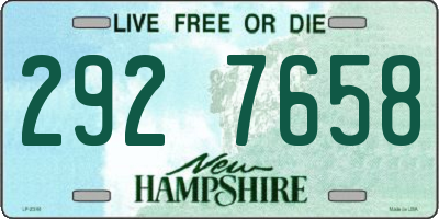 NH license plate 2927658