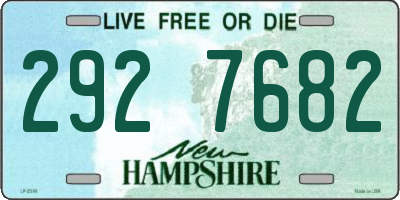 NH license plate 2927682