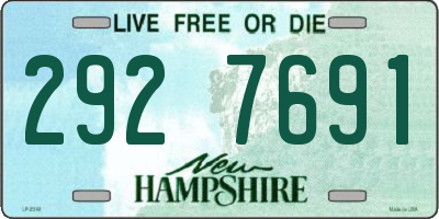 NH license plate 2927691