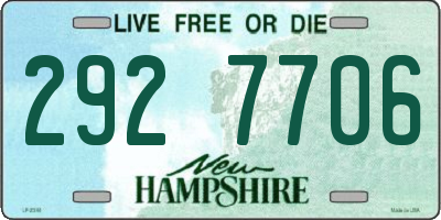 NH license plate 2927706