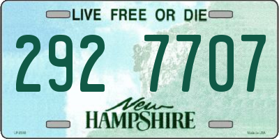 NH license plate 2927707