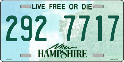 NH license plate 2927717