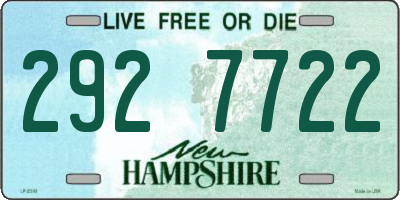 NH license plate 2927722