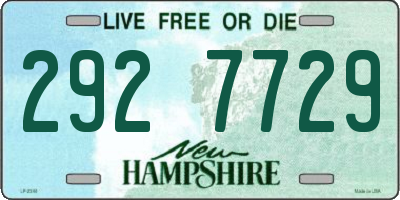 NH license plate 2927729