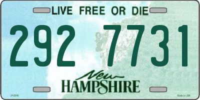NH license plate 2927731