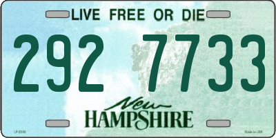 NH license plate 2927733