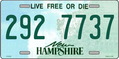 NH license plate 2927737