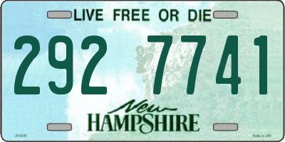 NH license plate 2927741