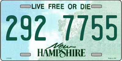 NH license plate 2927755