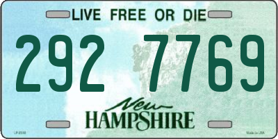 NH license plate 2927769