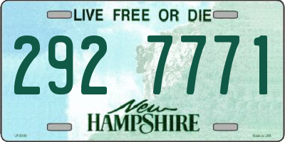 NH license plate 2927771