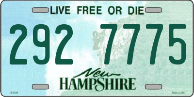 NH license plate 2927775