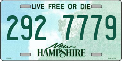 NH license plate 2927779