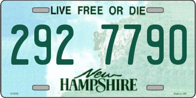NH license plate 2927790