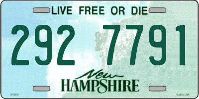 NH license plate 2927791