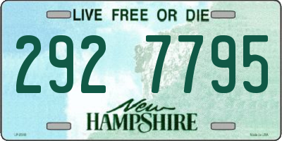 NH license plate 2927795