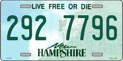 NH license plate 2927796