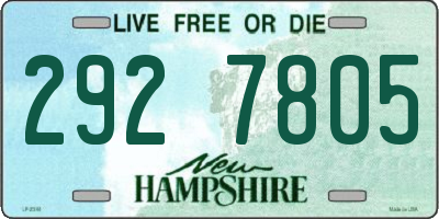NH license plate 2927805
