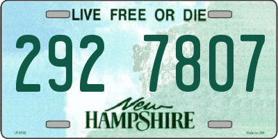 NH license plate 2927807
