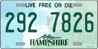 NH license plate 2927826