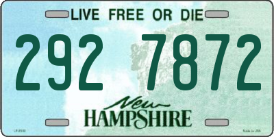 NH license plate 2927872