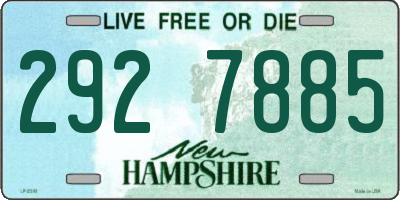 NH license plate 2927885