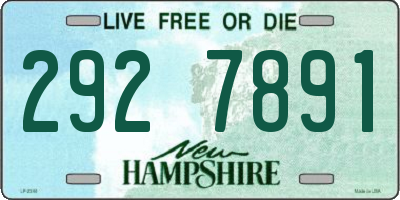 NH license plate 2927891