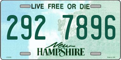 NH license plate 2927896