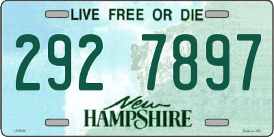 NH license plate 2927897