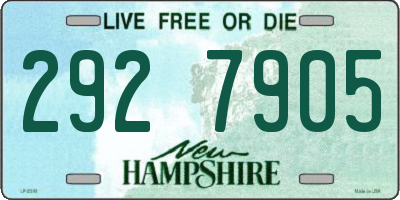 NH license plate 2927905
