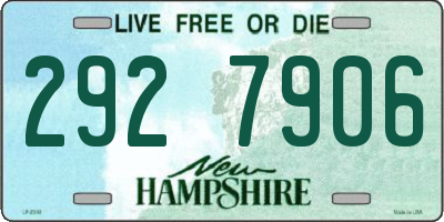 NH license plate 2927906