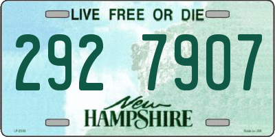 NH license plate 2927907