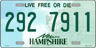 NH license plate 2927911