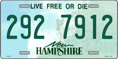 NH license plate 2927912