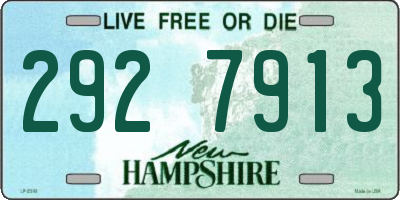 NH license plate 2927913