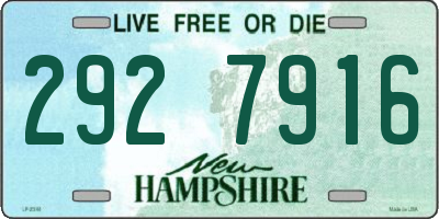 NH license plate 2927916