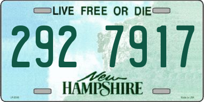 NH license plate 2927917