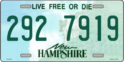 NH license plate 2927919