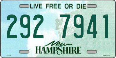 NH license plate 2927941