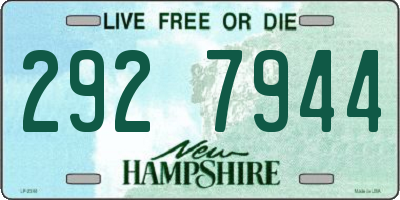 NH license plate 2927944