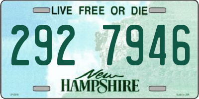NH license plate 2927946