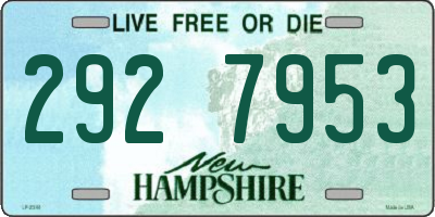 NH license plate 2927953