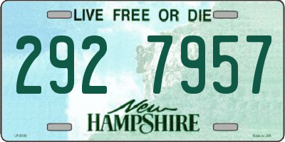 NH license plate 2927957