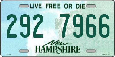 NH license plate 2927966