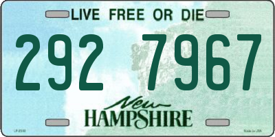 NH license plate 2927967