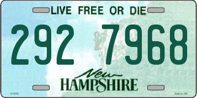 NH license plate 2927968
